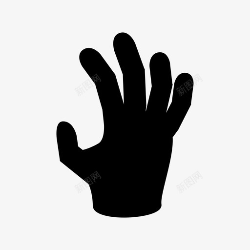 手爪握图标svg_新图网 https://ixintu.com 僵尸 手 握 摸 爪