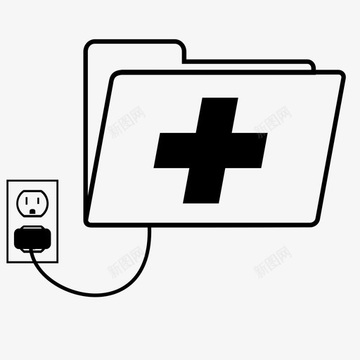 电子健康档案健康档案医院图标svg_新图网 https://ixintu.com ehr 健康档案 医疗文件夹 医疗档案 医院 医院档案 电子健康档案
