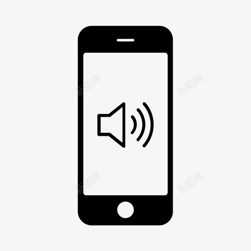 手机音量技术声音图标svg_新图网 https://ixintu.com iphone 互动设备 声音 手持设备 手机 手机音量 技术 智能手机