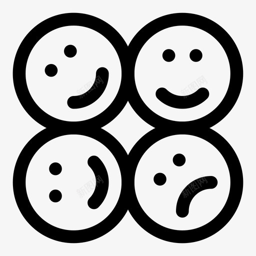 帮助朋友笑脸悲伤图标svg_新图网 https://ixintu.com 人 友谊 帮助朋友 悲伤 朋友帮助 笑脸 简单的卷曲图标