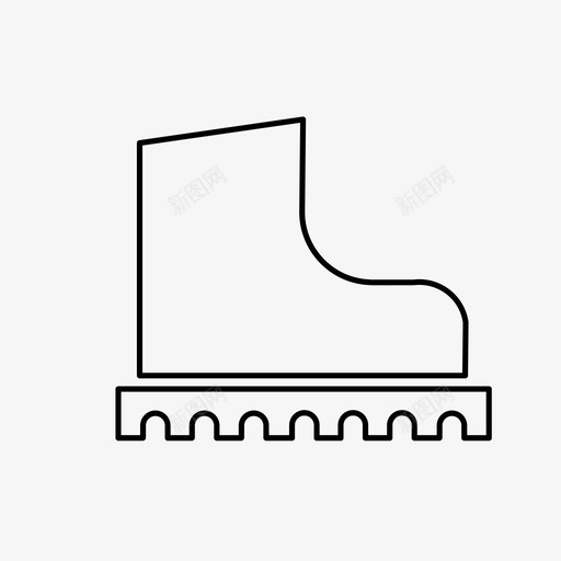靴子步行鞋子图标svg_新图网 https://ixintu.com 步行 脚 装备 靴子 鞋子