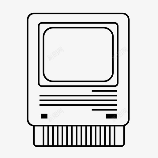 macintosh seretro产品图标svg_新图网 https://ixintu.com macintosh se retro 产品 技术 旧款 苹果产品 苹果公司 苹果电脑 计算机 设备