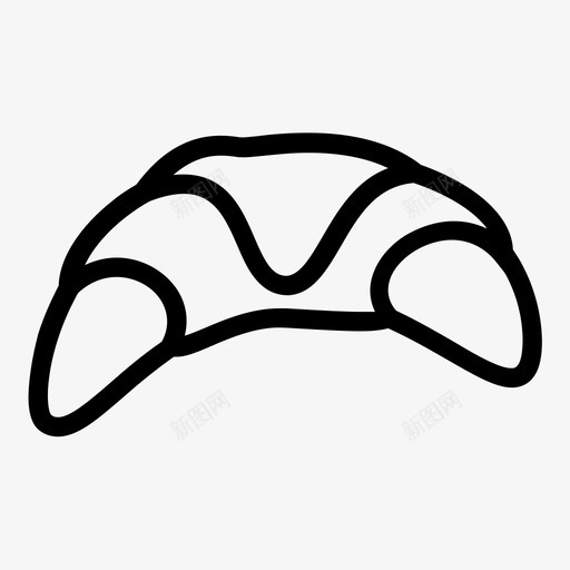 牛角面包甜点糕点图标svg_新图网 https://ixintu.com 奶油蛋糕 早餐 法式 牛角面包 甜点 糕点 系列 美味佳肴 茶和咖啡 蛋糕 食品