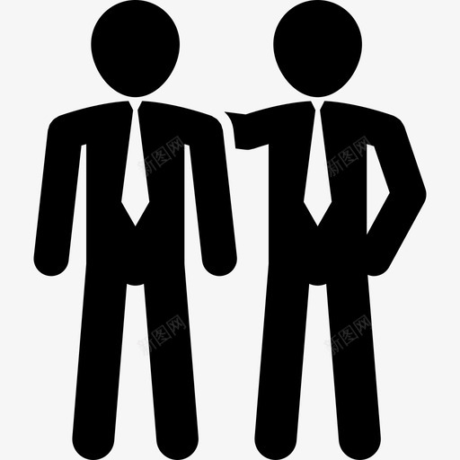 穿着商务装的男人有交流有人有人力资源图标svg_新图网 https://ixintu.com 有人 有人力资源 穿着商务装的男人有交流