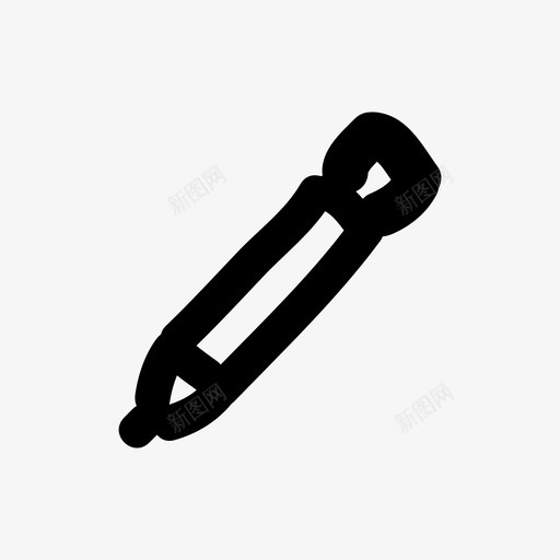 笔草图线框工具图标svg_新图网 https://ixintu.com 工具 用户体验 用户界面 笔 线框设计 网页设计 草图线框