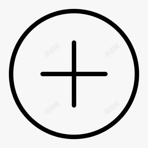 加号圆形环形图标svg_新图网 https://ixintu.com 加号 加号圆圈 图标圆圈 图标符号 圆形 圆形图标 更多 添加 环形