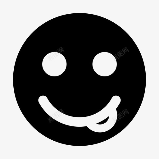 吐舌头傻滑稽图标svg_新图网 https://ixintu.com 傻 吐舌头 滑稽 脸 舌头脸 表情符号