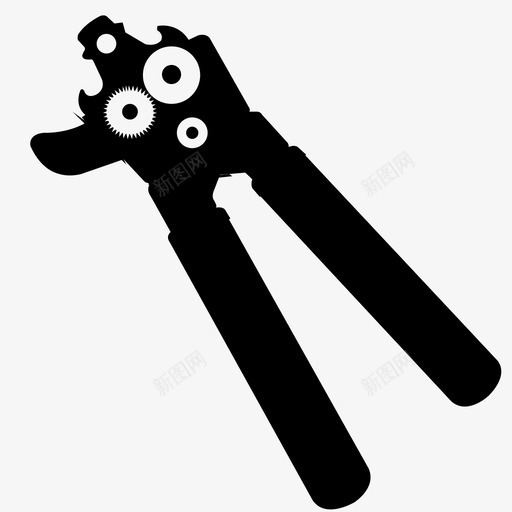 开罐器厨房用具图标svg_新图网 https://ixintu.com 厨房用具 开罐器