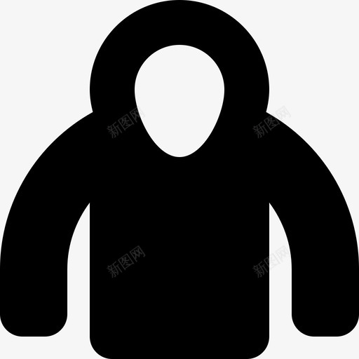 连帽衫款式外观图标svg_新图网 https://ixintu.com 外观 时尚 服装 服装和服装 款式 连帽衫 配件