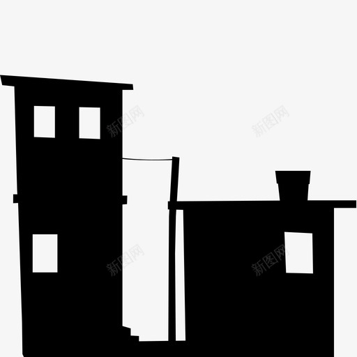 贫民窟棚屋桑格bom图标svg_新图网 https://ixintu.com gsapp x工作室 公寓 桑格bom 棚屋 破旧 贫民窟 邻里 里约