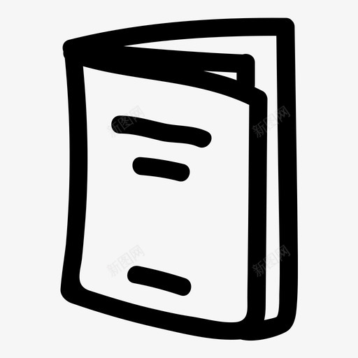 书素描记事本图标svg_新图网 https://ixintu.com 书 手写 手稿 手绘 笔记本 素描 绘图 记事本