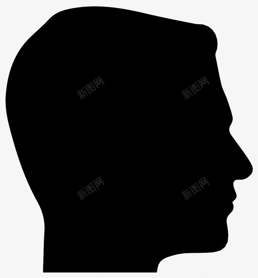 头部侧视图侧面图标svg_新图网 https://ixintu.com 人 人物 侧视图 侧面 化身 坐骑 头部 用户 脸