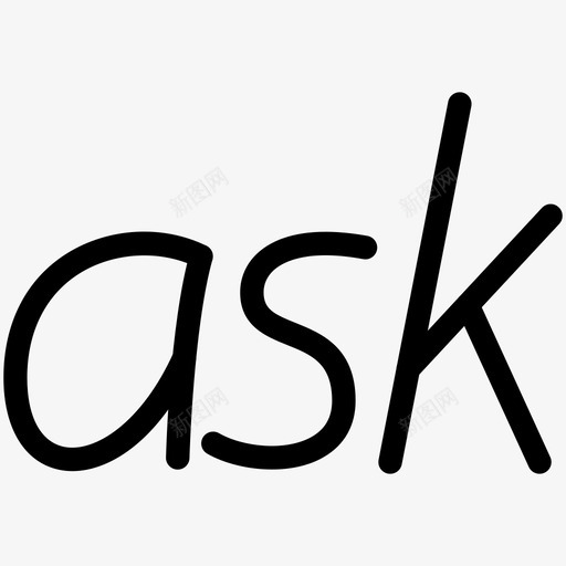 问社交媒体图标svg_新图网 https://ixintu.com 社交媒体 问