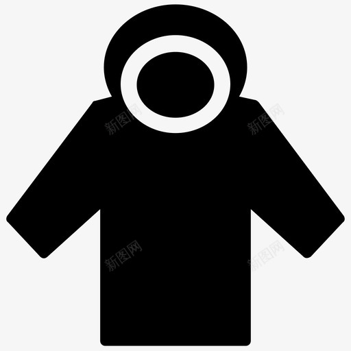 连帽衫套头衫派克大衣图标svg_新图网 https://ixintu.com 儿童 外套 套头衫 服装 派克大衣 衣服 连帽衫 防风