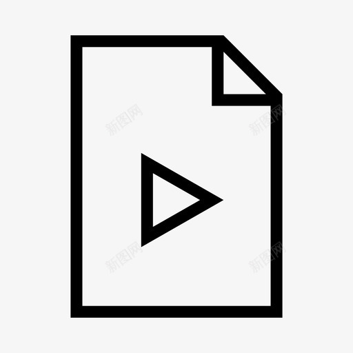 视频文件录制播放图标svg_新图网 https://ixintu.com mp4 录制 播放 数据 电影 胶片 视频文件 角度文件文件夹