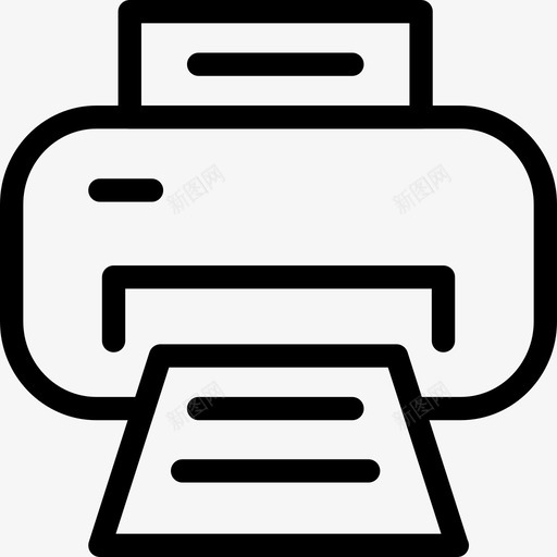 打印机传真机机器图标svg_新图网 https://ixintu.com 传真机 打印机 机器