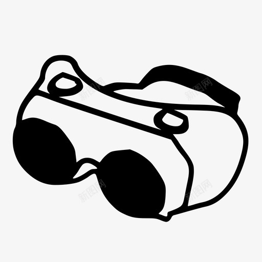 焊接护目镜图标svg_新图网 https://ixintu.com 焊接护目镜