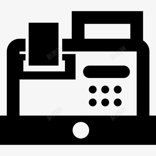 收银机商业金融和贸易图标svg_新图网 https://ixintu.com 商业 收银机 金融和贸易