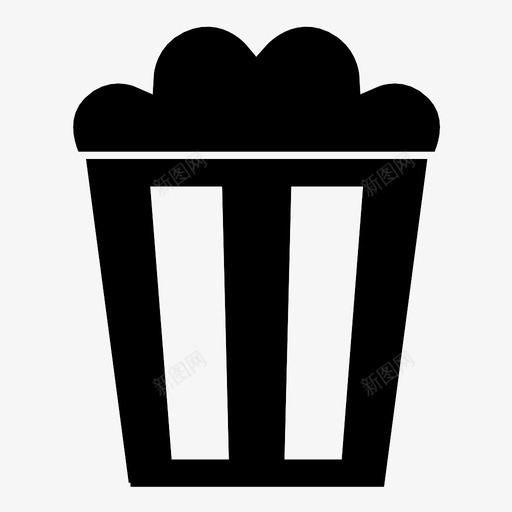 爆米花吃食物图标svg_新图网 https://ixintu.com 吃 垃圾食品 爆米花 电影 电影院 零食 食物