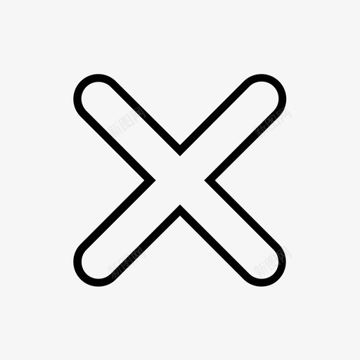 取消废除中止图标svg_新图网 https://ixintu.com 中止 删除 取消 实用程序 废除 撤消 省略