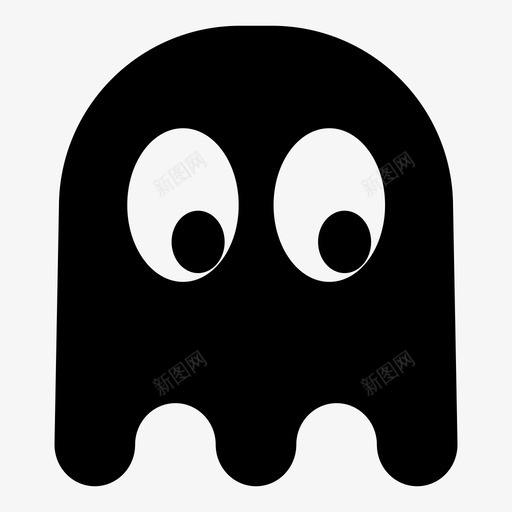 鬼街机boo图标svg_新图网 https://ixintu.com boo pacman wakawaka 卡通 游戏 街机 视频 鬼