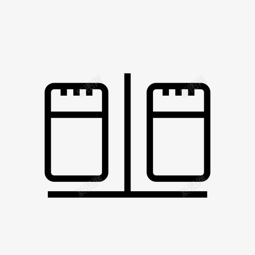 盐和胡椒调味料香料图标svg_新图网 https://ixintu.com 早餐 盐和胡椒 盐窖 胡椒锅 调味料 香料