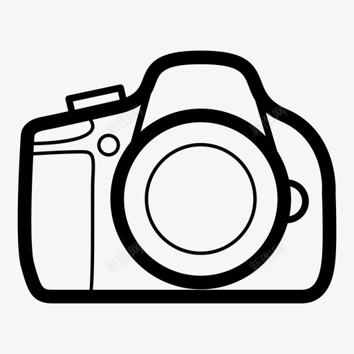佳能单反相机摄影图标svg_新图网 https://ixintu.com eosrebel t3i 佳能单反 反光 摄影 相机