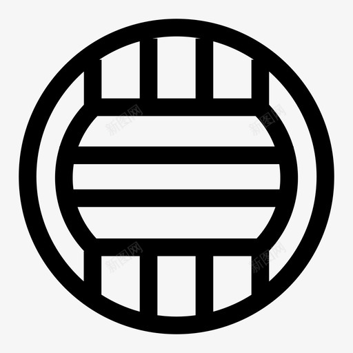 截击运动球图标svg_新图网 https://ixintu.com 截击 运动球