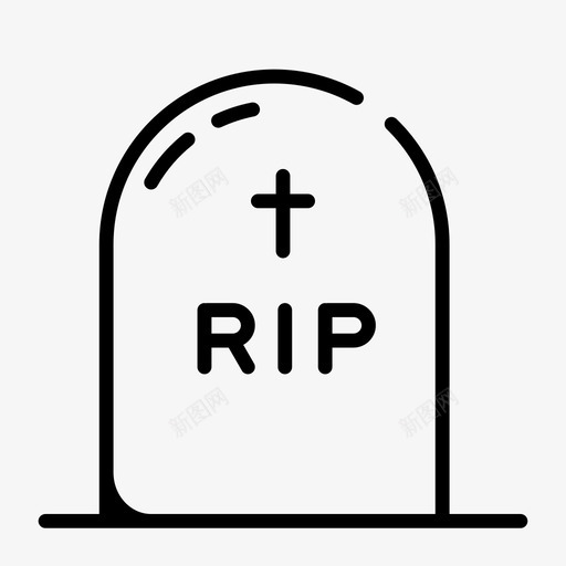 r i.p.万圣节图标svg_新图网 https://ixintu.com i.p. r 万圣节