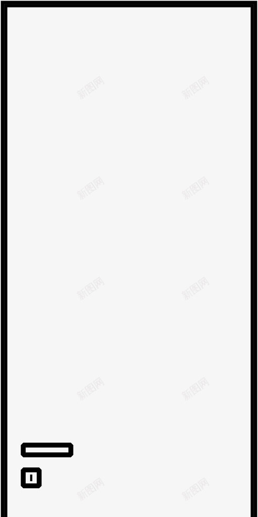门壁橱容器图标svg_新图网 https://ixintu.com 储物柜 入口 壁橱 室内设计 家 容器 框架 门