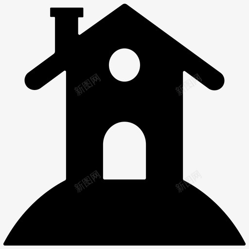 建筑乡村住宅结构图标svg_新图网 https://ixintu.com 乡村住宅 基础 建筑 建筑实体图标 结构