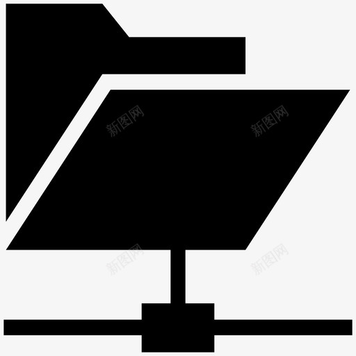 文件夹internet已连接图标svg_新图网 https://ixintu.com internet 共享 共享文件夹 已连接 数据共享 文件 文件夹 文件夹共享 文档共享 网络 连接