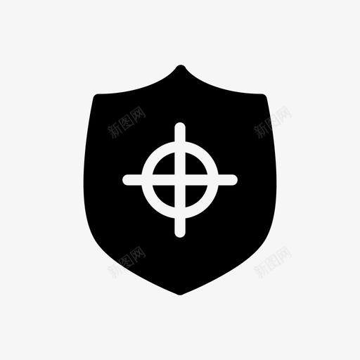 盾牌保护安全图标svg_新图网 https://ixintu.com 保护 安全 射击 战争 狙击手 目标 盾牌 范围