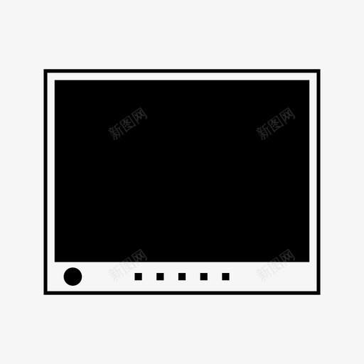 电视天线广播图标svg_新图网 https://ixintu.com 天线 广播 电视 管 网络 视频