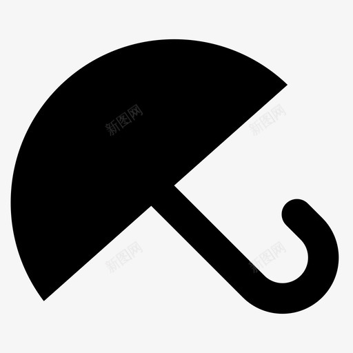 伞盖罩图标svg_新图网 https://ixintu.com 伞 保护 天气 安全 盖 罩 雨