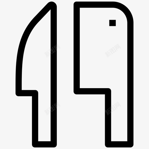 刀屠刀切肉刀图标svg_新图网 https://ixintu.com 刀 切割 切割工具 切肉刀 屠刀 菜刀