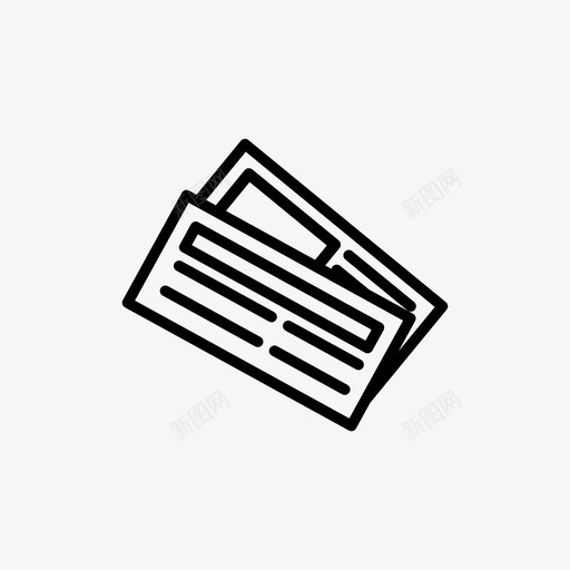 报纸时事新闻报道图标svg_新图网 https://ixintu.com 报纸 新闻报道 时事 编辑图标