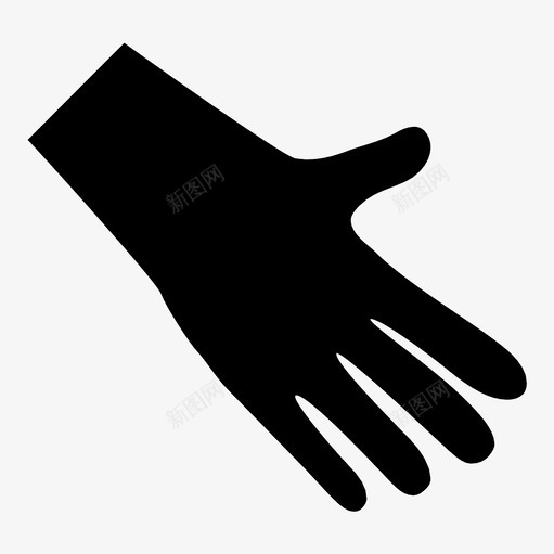 手套安全橡胶图标svg_新图网 https://ixintu.com 保护 安全 手 手势 手套 手指 手掌 橡胶 穿戴 防护