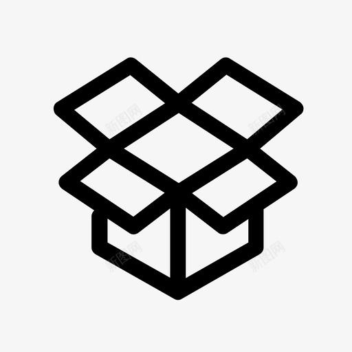 盒子纸盒dropbox图标svg_新图网 https://ixintu.com courior dropbox ui图标 包装 打开的盒子 盒子 纸盒 软件