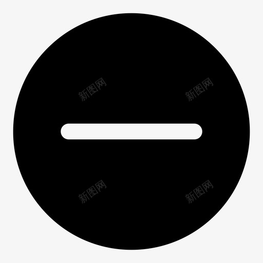 减号舍入删除图标svg_新图网 https://ixintu.com 减号 删除 基本 接口 控制 用户界面 舍入 舍入的用户界面 行 隐藏