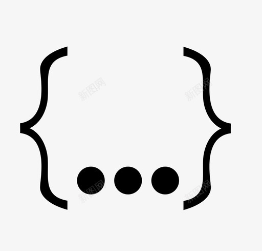 点数学数字图标svg_新图网 https://ixintu.com 公式 减法 和 括号 数字 数学 数学运算摘要 求和 点 科学 运算