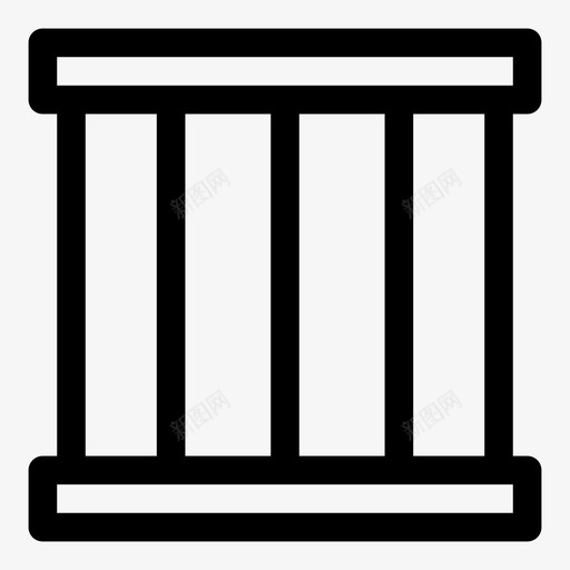 监狱禁闭拘留所图标svg_新图网 https://ixintu.com 司法 拘留中心 拘留所 监狱 禁闭 违法行为