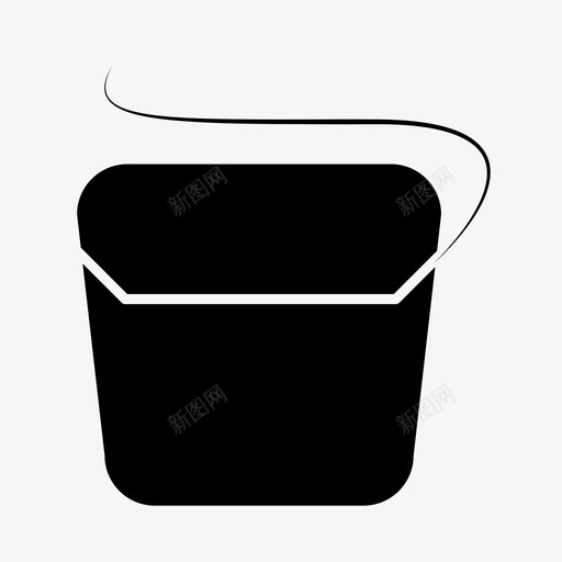 牙线护理牙科护理图标svg_新图网 https://ixintu.com 保健 护理 牙科护理 牙线 牙齿