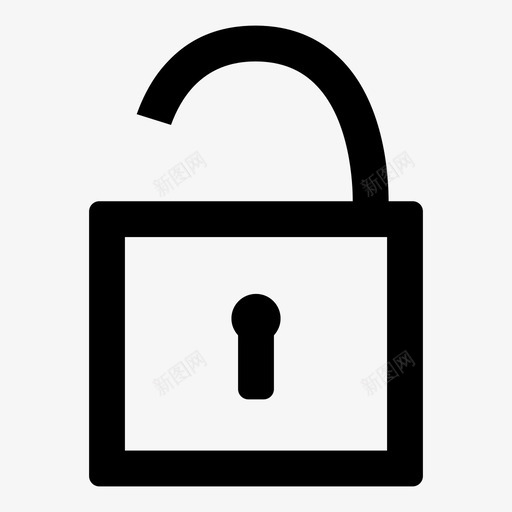 解锁安全保存图标svg_新图网 https://ixintu.com 保存 安全 密码 打开 挂锁 解锁 锁