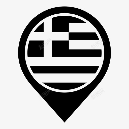 希腊地图标记希腊国旗svg_新图网 https://ixintu.com 世界旗帜 共和国 国家 地图标记 希腊 希腊国旗 欧洲