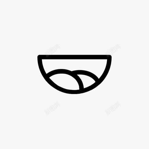 微笑情感表达图标svg_新图网 https://ixintu.com 嘴 微笑 微笑的嘴 情感 表情 表达