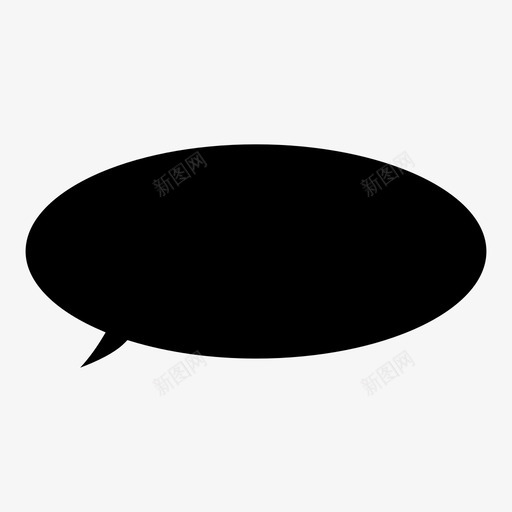 语音泡泡对话填充图标svg_新图网 https://ixintu.com 填充 对话 文本气泡 气球 讲话和思想 语言 语音泡泡 说话 谈话