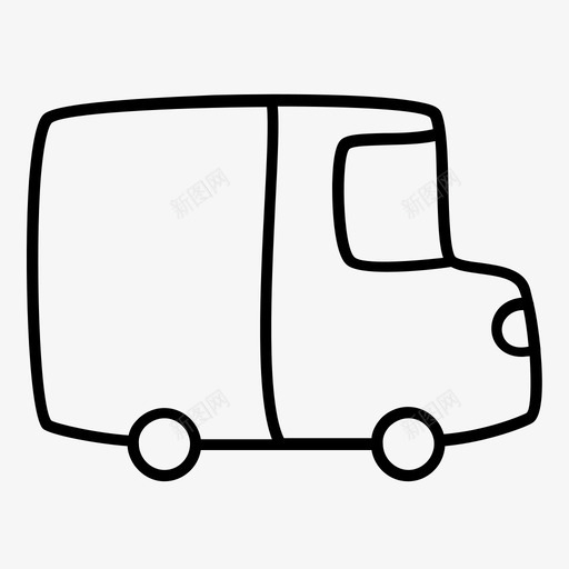 货车卡车冷藏车图标svg_新图网 https://ixintu.com 儿童和宠物 冷藏车 卡车 建筑 搬运工 水管工 电机 肉店 货物 货车 送货 驱动器