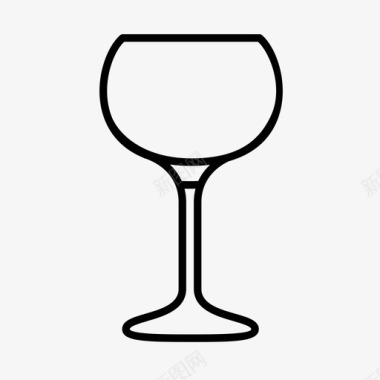 酒杯品酒水晶品质图标图标