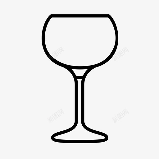 酒杯品酒水晶品质图标svg_新图网 https://ixintu.com 品酒 大酒杯 水晶品质 玻璃酒杯 细茎 酒杯 酒杯酒杯